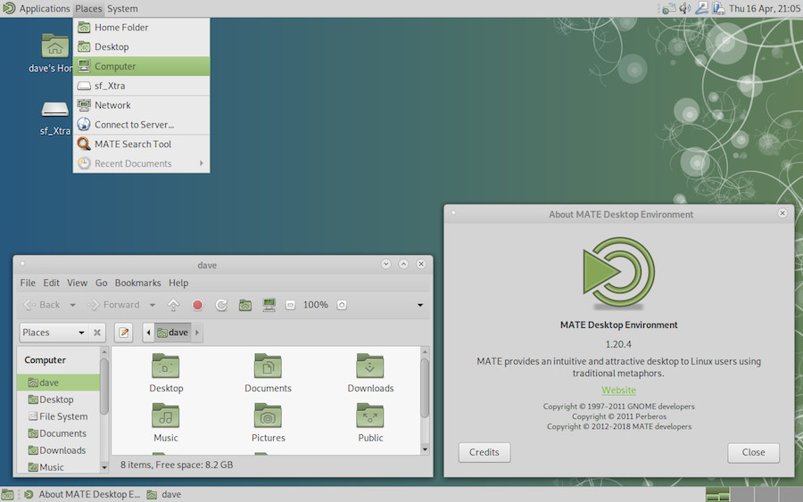 MATE desktop on Debian
