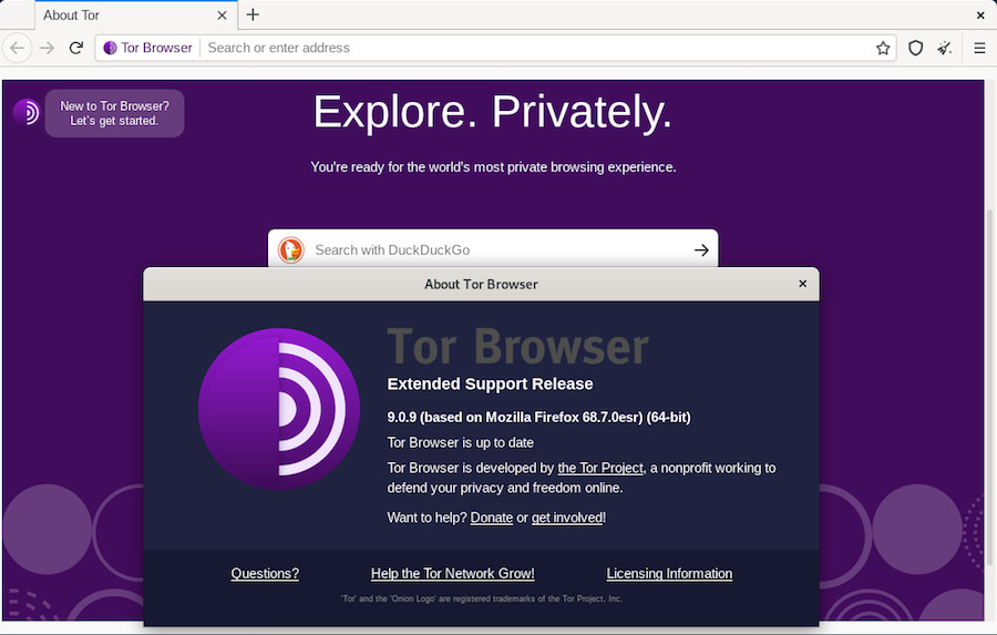 TorBrowser : lancement du navigateur